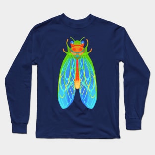 Aesthetic Cicada Drawing Long Sleeve T-Shirt